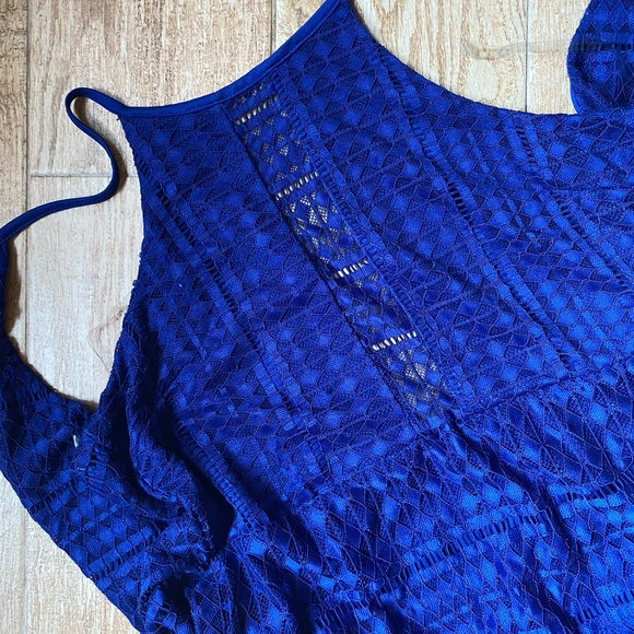 Royal Blue Razor Back Maxi Dress - Picture 8 of 8
